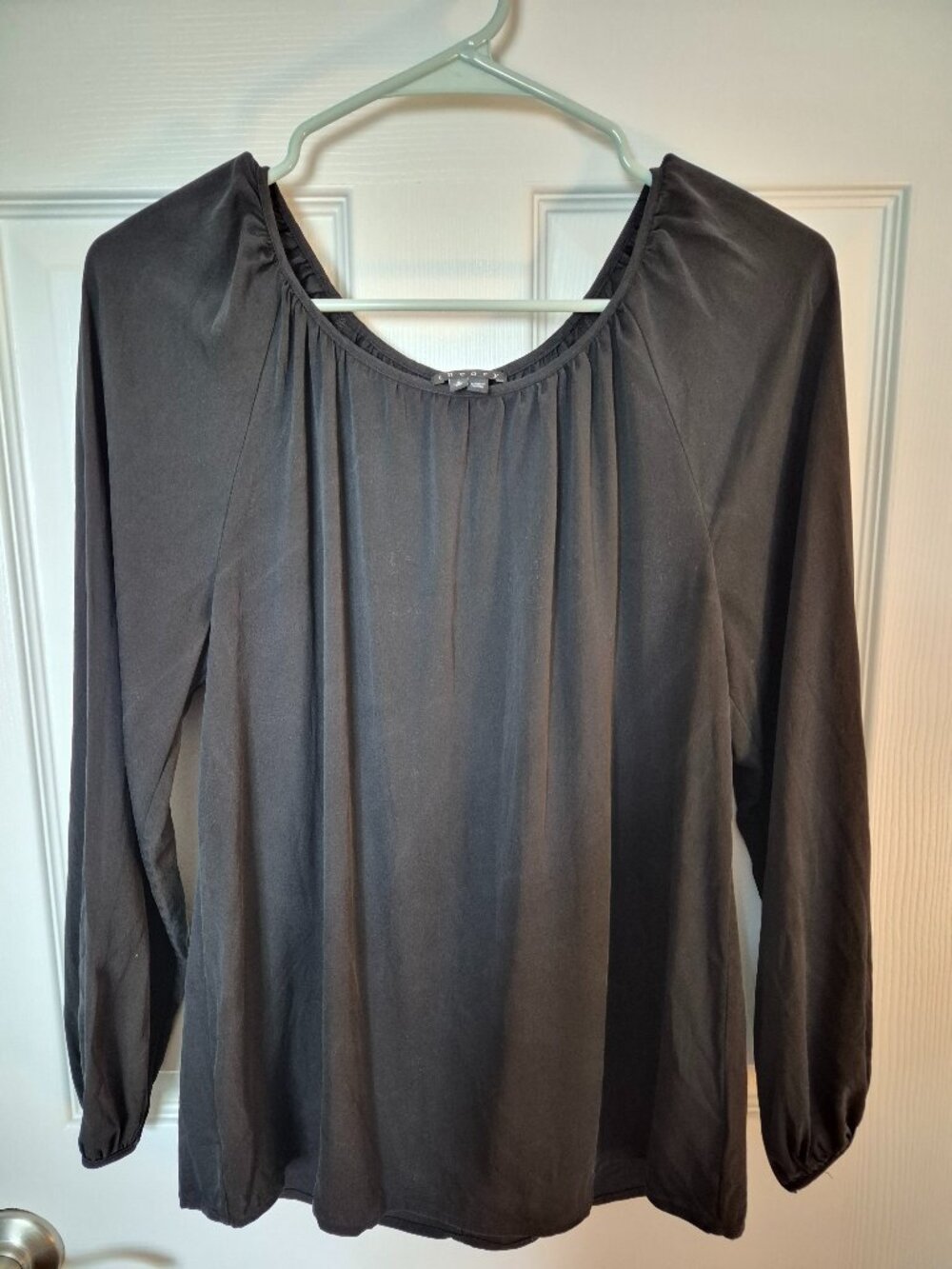 Theory women's long sleeve Black Blouse size XS